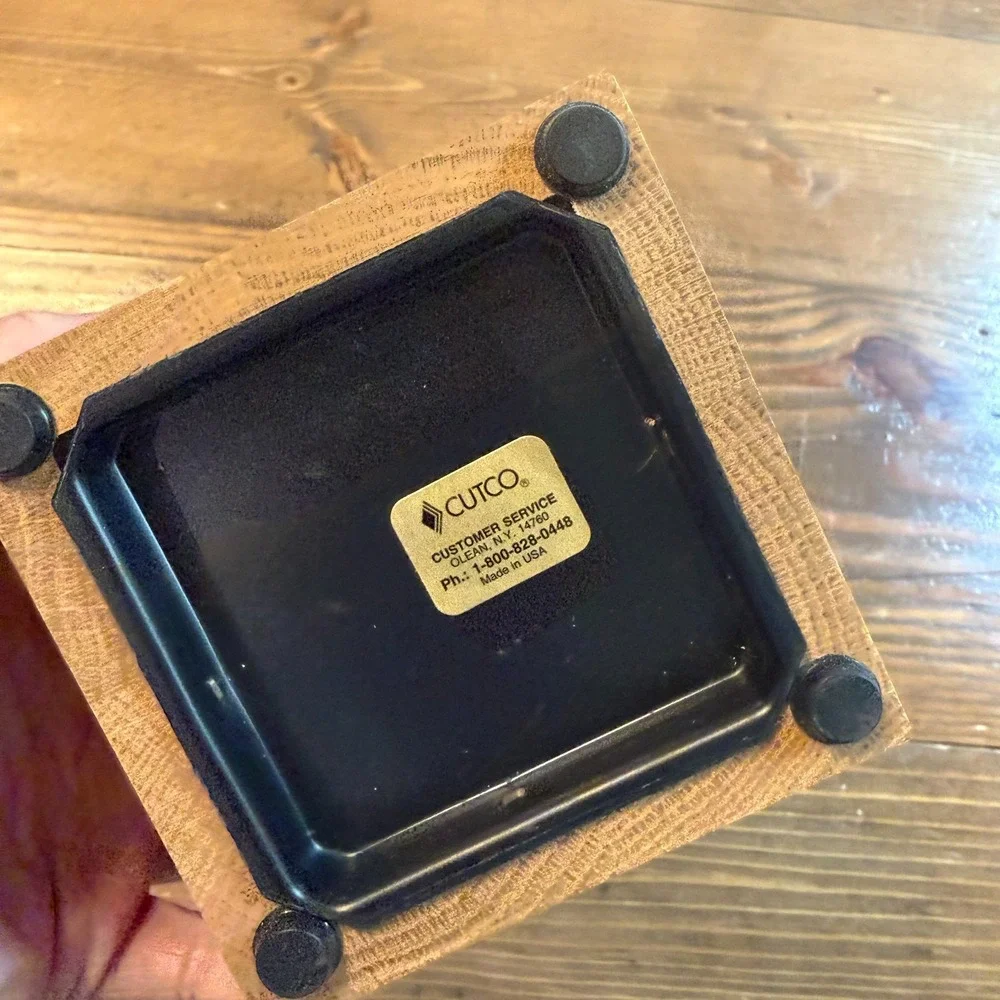 CUTCO Kitchen Tool Utensil‎ Wood Box Block Caddy Container Holder Made In USA